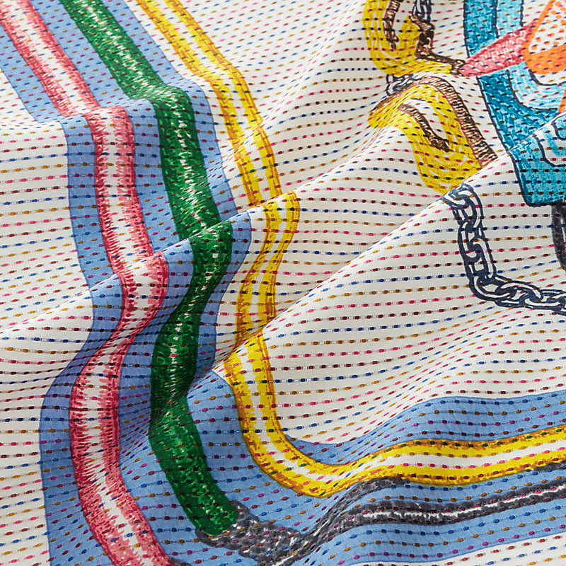 Chevaloscope Neon Pointille scarf 70 | Hermès USA